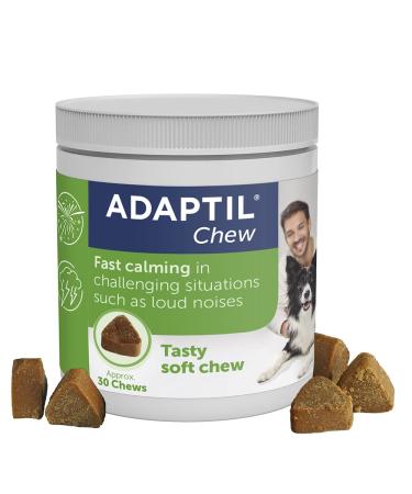 ADAPTIL Calming chew treat for dogs | fast acting | vet recommended | reduces stress and anxiety | helps with travel | barking | fireworks