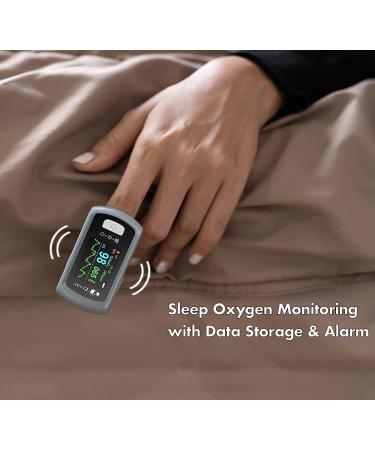 EMAY Sleep Oxygen Monitor with PC Software & App | Bluetooth Pulse Oximeter for Overnight SpO2 Tracking | Rechargeable & 72 Hours Memory | Informative Report & Analysis - Buy Online on SooperMarket.com