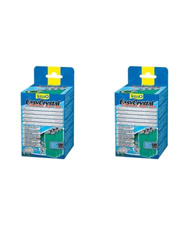 Tetra EasyCrystal Filt Pack C250/300 filter material with active carbon filter pads for Easycrystal Interior filter suitable for aquariums of 15-60 liters 3 pieces green (pack with 2) Filt Pack 250/300 (15-60 l) (15-60 l) (Pack with 2)