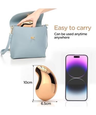 Crystal Hair Eraser - Painless Exfoliation Hair Remover for Arms, Legs, Back - Reusable & Washable - Portable Epilator - Fast & Easy - Gold - Buy Online on SooperMarket.com