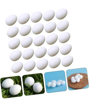 BCOATH 60 Pcs Water Injection Fake Pigeon Eggs White Fake Eggs Parrot Eggs Compact Eggs Breeding Props Craft Eggs for Painting Artificial Eggs Toy Eggs Supplies Meat Pigeon Plastic Whitex2pcs 2.9X4.1CMx2pcs - Buy Online on SooperMarket.com