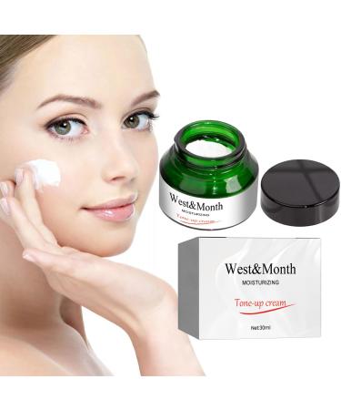 Moisturizing Tone-Up Cream Deep Hydration Makeup Cream Instant Coverage for Dull Skin Smooth Skin Texture Moisture Toning Light Cream for All Skin Types 30ml