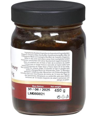 450 g Organic Raw Chestnut Blossom and Honeydew Bee Honey - Buy Online on SooperMarket.com