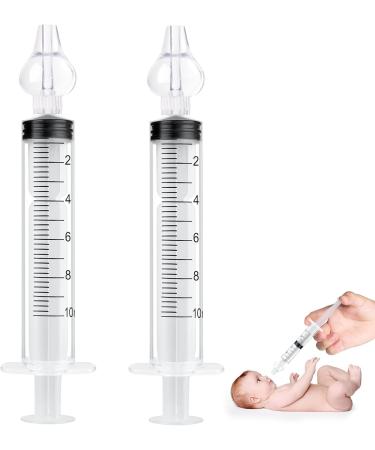 Vicloon Nasal Aspirator 2pcs Baby Nasal Aspirator Nose Cleaner Nasal Irrigator for Newborns Toddlers Safe Nose Cleaner with Cleanable & Reusable Silicone Nasal Suction Tip 2pc-transparent