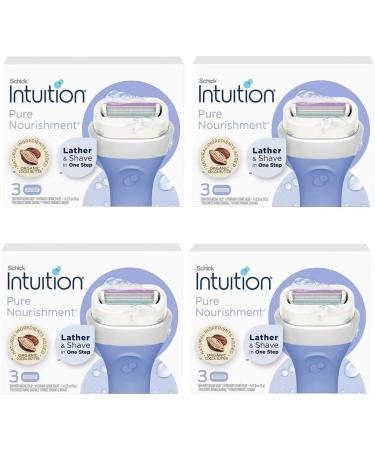 Schick Intuition Pure Nourishment Razor Refills - Coconut Milk & Almond Oil (12 ct) - Buy Online on SooperMarket.com