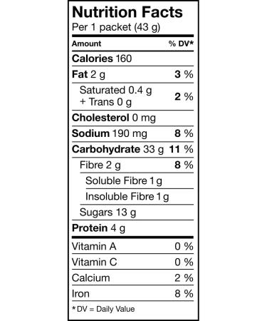Quaker Maple & Brown Sugar Flavour Instant Oatmeal Multi-Pack 8 Packets 344g (Pack of 12) - Buy Online on SooperMarket.com
