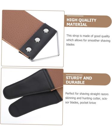 Beavorty 6-Part Double-Sided Belt Tool for Household & Salon - Razor Sharpening Leather Leash 46.5x6cm Assorted Colors (3 Pieces) - Buy Online on SooperMarket.com