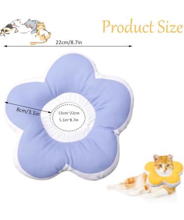 XINRUI 2 Pack Soft Cat Cone Collar Adjustable Soft Cone for Cats Recovery After Surgery Cute Protective Cat Recovery Collar for Kitten Puppies (Purple & Yellow) - Buy Online on SooperMarket.com