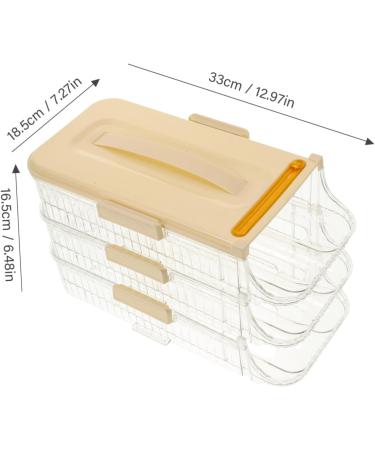 Alipis Clear Automatic Stackable for Plastic Fridge Dispenser Storage Tray Multi-Layer Organizer with - Buy Online on SooperMarket.com