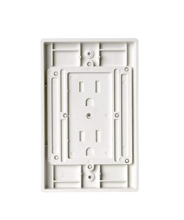 Ziz Home Self-Closing Childproof Outlet Covers | 4 Pack | White | Universal Electric Outlet Cover - Baby Proof Kit - Child Safety Wall Socket Plug - Durable ABS Plastic - Protection | Proofing - Buy Online on SooperMarket.com