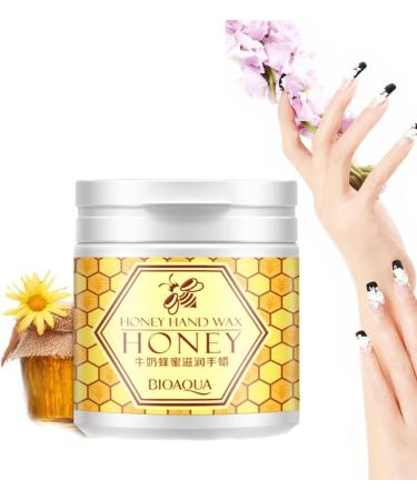 Wax Hand Mask with Natural Honey & Milk - Exfoliating, Hydrating, and Nourishing Gel for Soft and Whitening Hands - 170g - Buy Online on SooperMarket.com