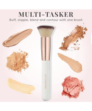 Rose Gold Kabuki Brush for Makeup - Professional Flat Top Foundation Brush for Blending Liquid, Cream, and Powder - Cruelty-Free by Lily England - Buy Online on SooperMarket.com
