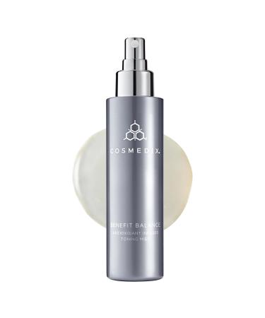 COSMEDIX Benefit Balance Antioxidant Infused Toning Mist  Nourishing Face Toner  Green Tea  Aloe Vera  Cruelty-Free  5 Fl Oz