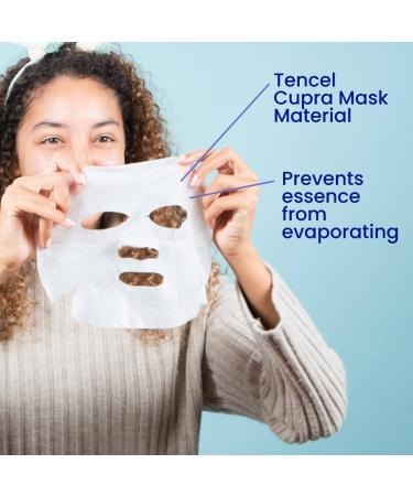 Set of 8 Hydrating Korean Sheet Masks - Revitalizing, Purifying, Illuminating, Anti-Aging, Safe for Sensitive Skin - 0.81 Fl Oz (Pack of 8) - Buy Online on SooperMarket.com