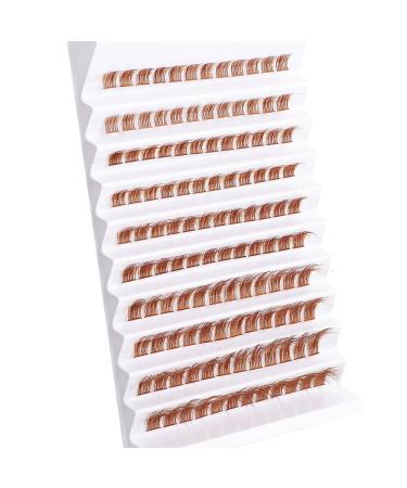 Buy Outopen Brown Lash Clusters 140Pcs - Natural D Curl Wispy Cat Eye Extensions for DIY Home Use - Buy Online on SooperMarket.com