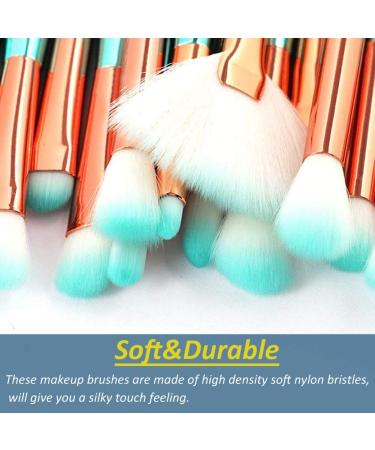 11 Pieces Mermaid Makeup Brushes Set Professional Foundation & Concealer for Flawless Cosmetics | International Shipping Available - Buy Online on SooperMarket.com