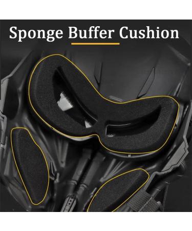 Adjustable Airsoft Skull Full Face Mask for Outdoor Sports & CS Cosplay Tactical - Black - Buy Online on SooperMarket.com