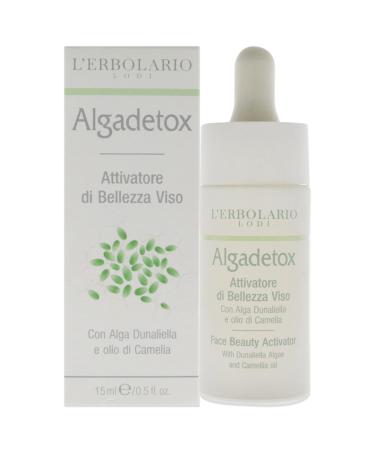 L'Erbolario Algadetox Face Serum Beauty Activator - Helps Skin Feel More Toned - Contains Microalgae Oil - Works To Maximize The Positive Effects Of Face Creams - Intensely Nourishes Skin - 0.5 Oz