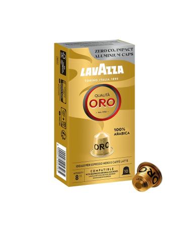 Buy Lavazza Qualit Oro Coffee Capsules - 10 Nespresso Compatible Arabica Beans with Fruity-Floral Taste | International Shipping - Buy Online on SooperMarket.com