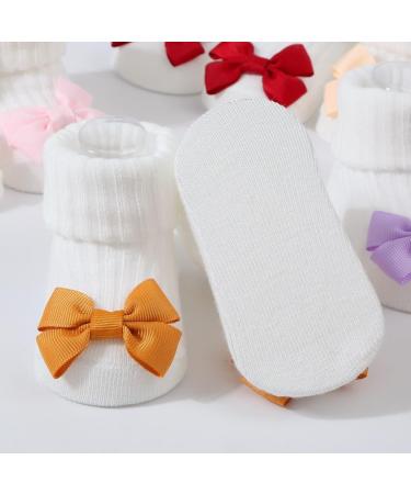 JSGHGDF Headbands Socks Set Elastic Hair Bands with Headwear Stylish Baby Knitted Socks for Newborns & Toddlers Yellow - Buy Online on SooperMarket.com