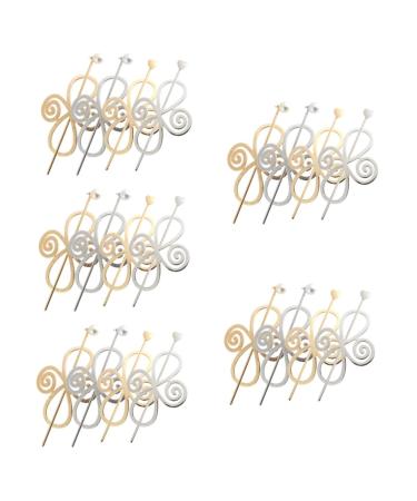 ABOOFAN 20 Sets Hairpin Hair Barrettes for Women Medium Hair Clips for Women Metal Hair Clips for Women Hair Clips Metal Women's Hair Clips Hair Bun Stick Miss Modeling Cage Clamp Alloy
