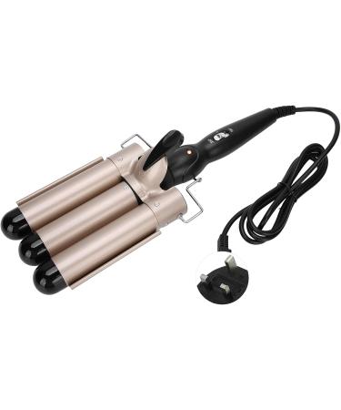 KUIKUI Three Barrel Curling Iron Wand for Effortless S-Shaped Waves - Adjustable Hair Curler Waver Crimper Hair Styling Tool - Buy Online on SooperMarket.com
