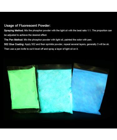 Fluorescent Lighting PUVLER 3x100g - Neon Color Glow Powder | Non-Toxic Self-Illuminating Light Pigment for Vibrant Neon Effects - Buy Online on SooperMarket.com