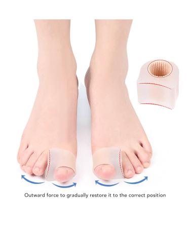 Bunion Corrector Toe Spacer SEBS - Relieve Pressure, Prevent Friction, Comfortable Fit for Overlapping Toes - Nail Problem Relief - Buy Online on SooperMarket.com