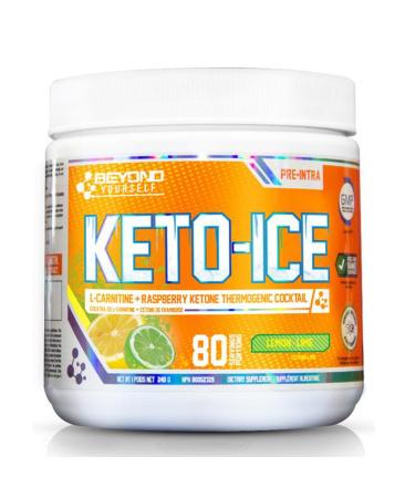 Keto Ice | Beyond Yourself | Stimulant-Free Fat Burner & Metabolism Booster | L-Carnitine & Raspberry Ketone (Lemon Lime)