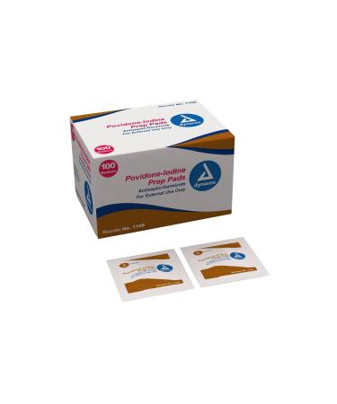 Povidone Iodine Prep Pads Bx/100