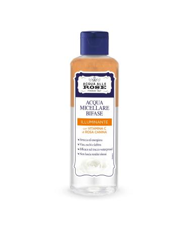 Acqua All rose micellar water two-phase with oils and vitamin C from rose hips two-phase make-up remover removed make-up waterproof daily dermatologically tested-200 ml biphasic micellar water vitamin C