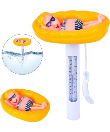 Formizon Floating Pool Thermometer - Break-Resistant Water Temperature Gauge for Pools Spas & Ponds - Buy Online on SooperMarket.com