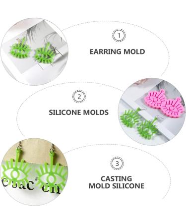 Resin Molds Resin Molds Resin Molds Silicone Earring Casting Silicone Earring DIY molds Earring Making 1Pc Earrings Epoxy Jewelry Resin Molds Jewelry Resin Molds Jewelry Resin Molds Pink 12X7.5X1cm - Buy Online on SooperMarket.com