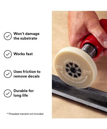 Cubitron 3M Stripe Off Wheel Adhesive & Decal Remover - 4 x 5/8 - 07499 (Pack of 1) - Buy Online on SooperMarket.com
