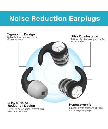 Soft Silicone Reusable Ear Plugs for Sleeping - Noise Cancelling & Sound Blocking - 1 Pair - Buy Online on SooperMarket.com