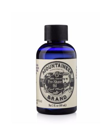 Mountaineer Brand Pre-Shave Oil | Reduce Irritation for Shaving | 2-ounce (Cool Mint)
