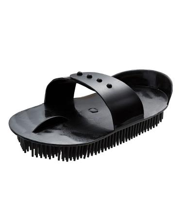 Bitz Plastic Horse Curry Comb (M) (Black)
