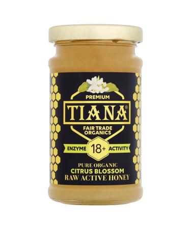 TIANA Pure Organic Citrus Blossom Raw Active Honey - Enzyme Activity 18+