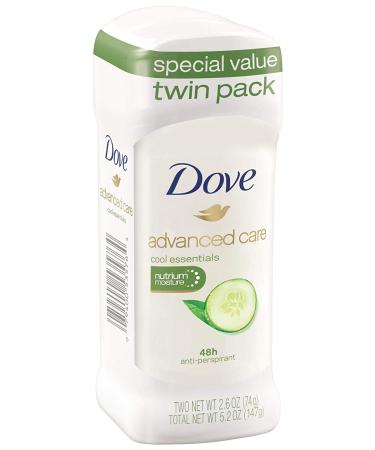Dove Advanced Care Go Fresh Anti-Perspirant Deodorant Cool Essentials 2 Pack - 2.6 oz Each - Buy Online on SooperMarket.com
