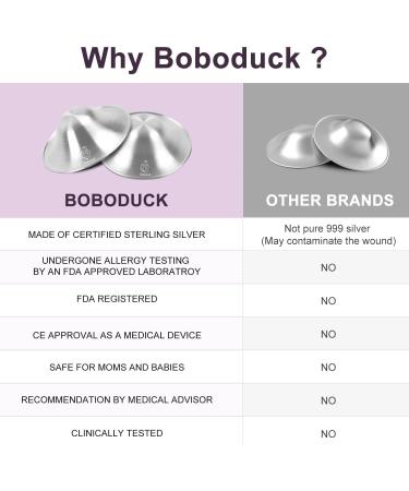 Boboduck Silver Nipple Shields 999 Silver Cups for Breastfeeding Essentials Breast Shields for Nursing Newborns Silver Nipple Guards and Pads (Small) - Buy Online on SooperMarket.com