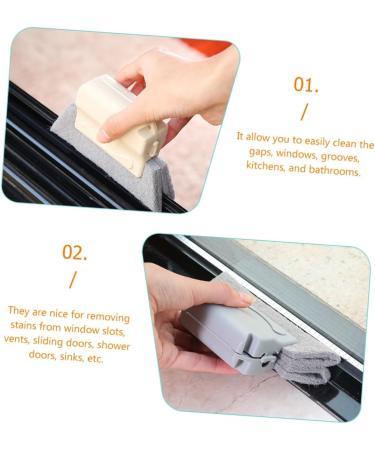 Healeved 1 Set Window Slot Cleaning Brush Baseboard Cleaner Window Brush Groove Cleaning Brush Clean Baseboards Tool Duster for Cleaning Window Screen Brush Window Screening Pp Small Brush - Buy Online on SooperMarket.com
