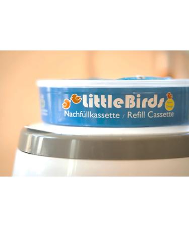 Buy Little Birds 4x Refill Cassettes for Angelcare Windeiler & Litter Licorn II - Up to 320 Diapers - 7-Layer Odor Protection - Buy Online on SooperMarket.com