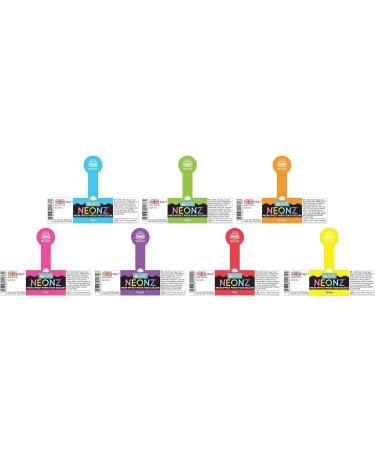Squires Kitchen NEONZ Neon Effect Food Colouring Paste Rainbow Colours 7 Set Perfect for Buttercream Sugarpaste Modelling Pastes Fondant Royal Icing Cake Mixes and more! Rainbow 7 Set - Buy Online on SooperMarket.com