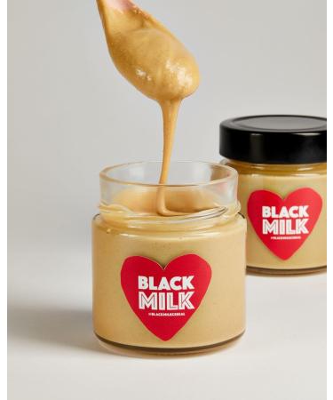 Black Milk Hazelnut Cream Spread 2x230g - Made In Italy - Bake or Spread - Gluten Free - Two Jars - Buy Online on SooperMarket.com