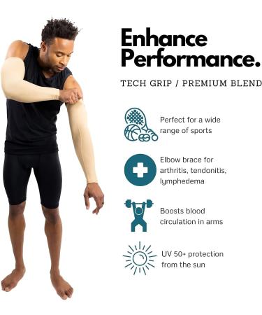 CompressionZ UV Protection Arm Sleeves - Nude XL (Men & Women) - Buy Online on SooperMarket.com