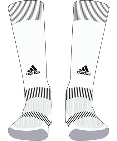 Buy adidas Men's Milano 16 Socks 34-36 - White/Black | International Shipping Available - Buy Online on SooperMarket.com