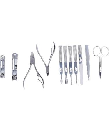 Glomora Manicure Set 11 Pieces Portable Stainless Steel Nail Clipper Set for Finger Nail Ear Care - Buy Online on SooperMarket.com