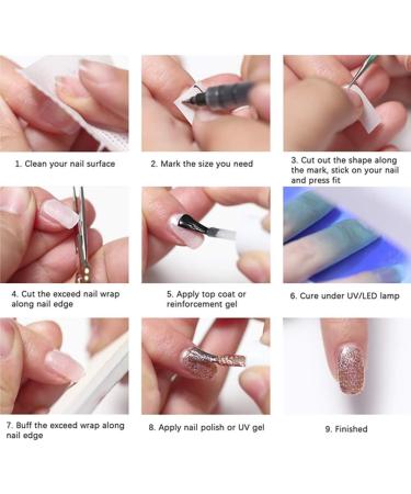 Nail Repair Kit - Self Adhesive Silk Wrap for Strong Nail Protection and Extension - Salon Quality DIY Nail Art Tool - Buy Online on SooperMarket.com