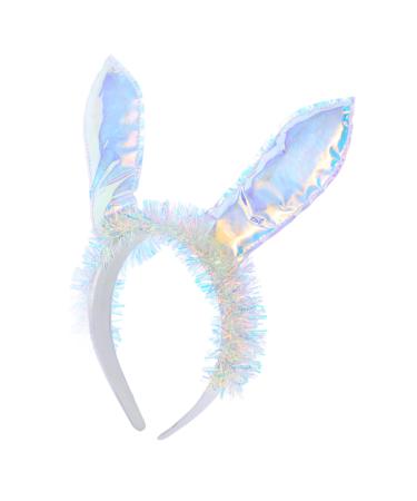 PLAFOPE Rabbit Ear Headband Bunny Ears Hair Clip Party Headband for Women Cartoon Rabbit Headband Party Headband for Adults Rabbit Ear Hairband Pvc Rain Wire. Plastic Floor. Satin Cloth