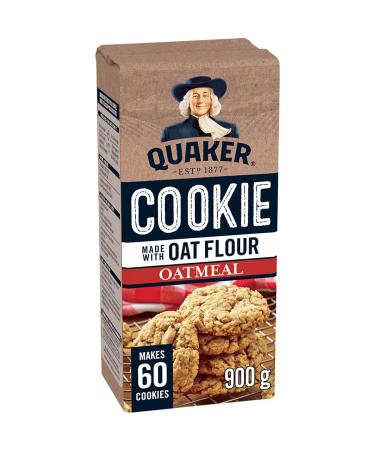 Quaker Oatmeal Cookie Mix Made with Oat Flour 900g | Makes 60 Cookies | No Aritificial Flavours or Colours | Made with Whole Grain Canadian Oats Oatmeal 900 g (Pack of 1)